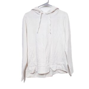 a new day Women's White Cream Hoodie Fall Winter Workout